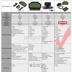 12V Car 9000RPM Dash Race Display Rally Gauge Sensor Kit Dashboard LCD Screen