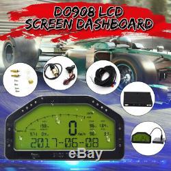 12V Universal Multifunctional Car Race Dash Dashboard LCD Display Rally G6C3