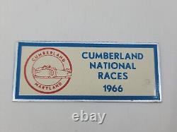 1966 Cumberland National Races Sports Car Club America Dash Emblem Plaque SCCA