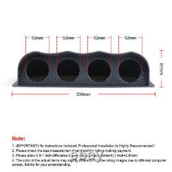 2 inch 52mm Car Dash Board 4 Holes Gauge Pod Carbon Fiber Gauge Pod Mount Holder