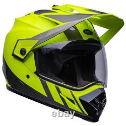 Bell MX 9 Adventure MIPS Dash Hi-Viz Yellow / Grey Motorcycle Motorbike Helmet