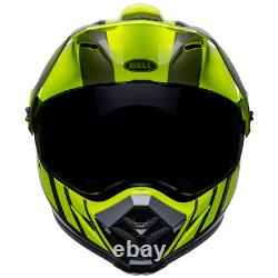 Bell MX-9 Adventure MIPS Dash Motorcycle Motorbike Helmet Hi-Viz Yellow / Grey
