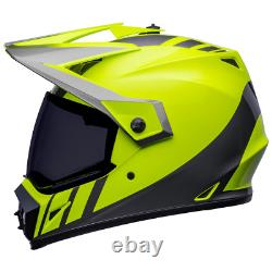 Bell MX-9 Adventure MIPS Dash Motorcycle Motorbike Helmet Hi-Viz Yellow / Grey
