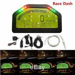 Car Dash Race Bright Full Sensor Set Dashboard LCD Screen Rally Gauge 9V-16V DC
