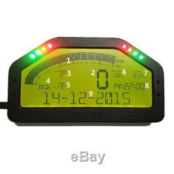 Car Dash Race Bright Full Sensor Set Dashboard LCD Screen Rally Gauge 9V-16V DC
