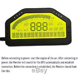 Car Dash Race Display OBD2 Bluetooth Dashboard LCD Screen Digital Gauge Kit Set