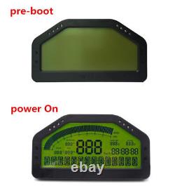 Car Dashboard LCD Screen Rally Gauge Dash Race Display Bluetooth Sensor Full Set