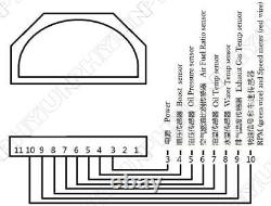 Car Race Dash Digital LCD Display Gauge Meter Full Sensor Set 9000RPM Bluetooth