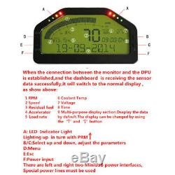 Car Race Dash Display OBD2 Bluetooth LCD Screen Digital Dashboard Gauge Stylish