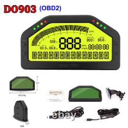 DO903 Race Dash Display OBD2 Bluetooth Dashboard LCD Screen 9000RPM for 12V Car