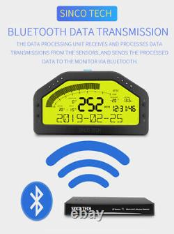 DO904 Dash Race Display Bluetooth Sensor Kit LCD Screen Gauge Meter for 12V Car