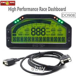 DO908 9000RPM Car Dash Race Display Rally Gauge Sensor KIT Dashboard LCD Screen