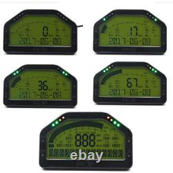 DO908 9000RPM Car Dash Race Display Rally Gauge Sensor KIT Dashboard LCD Screen