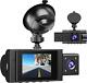 Dash Cam Front And Inside 1080p Fhd Dual Dash Cam For Cars, Car Camera Dashcam