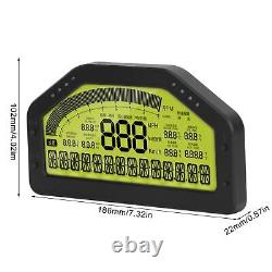 Dash Racing Display Low Power Consumption Plastic Dashboard LCD Gauge For Car