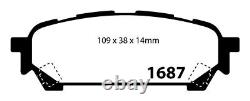 EBC B11 Brake Kit Rear Pads Discs for Subaru Impreza 2 (GD, Gg)