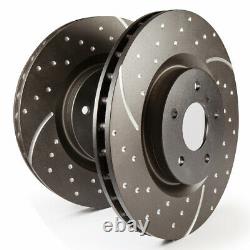 EBC Brake Discs Turbo Groove Front for Audi A5 Q5 A4 B8 GD1571