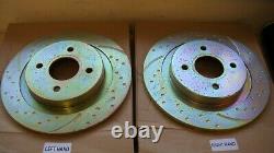 Ford Focus Mk1 St170 02.2005 Ebc Performance Solid Rear Gold Discs P/n Gd1116