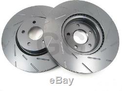 Ford Focus RS mk2 2.5 Front Brake Discs EBC Grooved Ultimax Uprated PAIR USR1700
