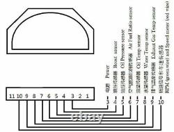 Full Car Sensor Kit Dash Race Display Blueteeth Rally Dashboard Gauge Monitor