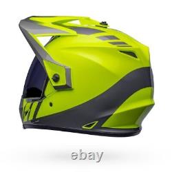 Full Helmet Bell MX-9 Adventure Mips Dash Hi-Viz YellowithGray