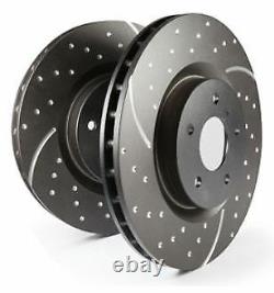 GD1245 EBC Turbo Grooved Brake Discs REAR (PAIR) fit BMW 520 523 525 530 630