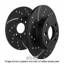 GD1255 EBC Turbo Groove Dimpled and Slotted Performance Brake Discs Rotor Rear
