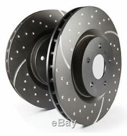 GD1600 EBC Turbo Grooved Brake Discs FRONT (PAIR) fit Super V8 XJR XK8 XKR