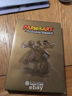 Gamecube MARIO KART Double Dash Game + Limited Edition GOLD SLEEVE PAL Version