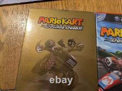 Gamecube MARIO KART Double Dash Game + Limited Edition GOLD SLEEVE PAL Version