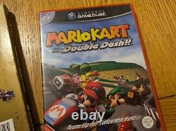 Gamecube MARIO KART Double Dash Game + Limited Edition GOLD SLEEVE PAL Version