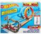 Hot Wheels Double Loop Dash Track & 2 Diecast Cars Racing Playset New Free P&p