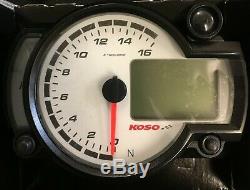 Koso RX2Nr Dash Race Track Bike Kit Car Tacho Rev Counter Shift Light Temp