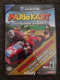 Mario Kart Double Dash Nintendo Gamecube Game NTSC USA Bonus Disc Version Rare