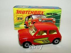 Matchbox Superfast No 29 Racing Mini Very Rare Dot-Dash Wheels VNMIB