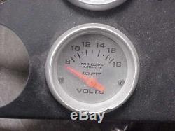 NASCAR Race Car Dash Panel with Autometer Pro-Comp Ultralite Gauges Yates