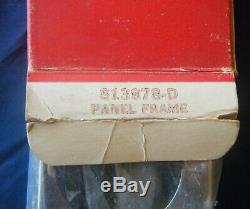 NOS Vintage Stewart Warner Chrome 4 Hole Under Dash Gauge Panel & Original Box