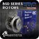 New Ebc Bsd Front Discs Pair Track / Race Braking Pads Oe Quality Bsd1308