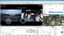 Road-Keeper dash cam dual camera 1080p GPS Comparo software Racing Road cars