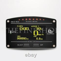 SINCOTECH DO907 Racing Dashboard Sensor Car Dash Display Gauge Meter 11000RPM