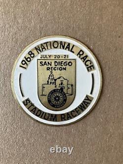 Sports Car Club Of America 1968 National Race Dash Plaque San Diego Region Scca