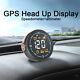 Usb Car Dash Gps Hud Speedometer Head-up Display Speed Alarm Mph Kmh Universal