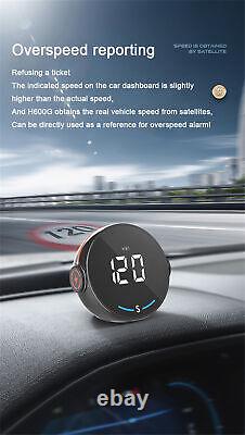 USB Car Dash GPS HUD Speedometer Head-Up Display Speed Alarm MPH KMH Universal