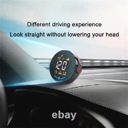 USB Car Dash GPS HUD Speedometer Head-Up Display Speed Alarm MPH KMH Universal