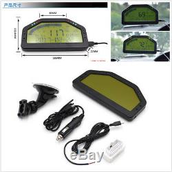 Universal Car Dash Race LCD Display OBD2 Bluetooth Dashboard Digital Gauge Kit