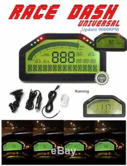 Universal Car Dash Race LCD Display OBD2 Bluetooth Dashboard Digital Gauge Kit
