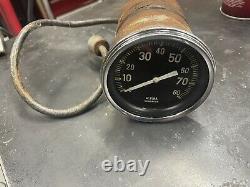 Vintage 8K RPM Tachometer Gauge SCTA HotRod Dash Panel Stewart Warner Studebaker