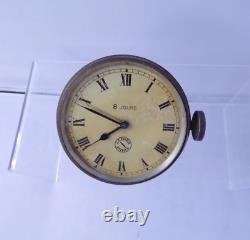 Vintage JAEGER Paris 8 Day Jours Car Dash Board Clock with Bracket, Classic