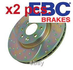 X2 Pcs Front Brake Disc Set Gd1153 Ebc Polska I