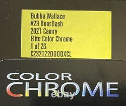 2021 Bubba Wallace #23 Doordash Michael Jordan Propriétaire Couleur Chrome Elite Voiture /26